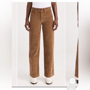 Faherty Brown Wide Leg Pants